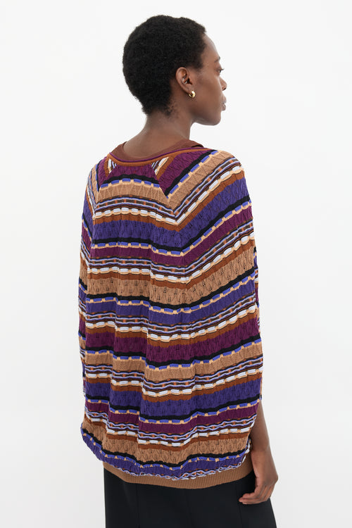 Missoni Knit Striped Cocoon Vest