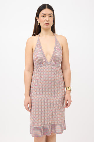 Missoni Knit Halter Dress