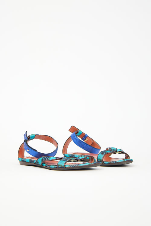 Missoni Leather Striped Sandal