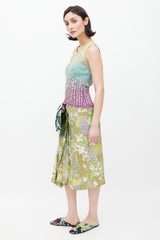 Missoni M Yellow & Multicolour Ribbed Tank Top