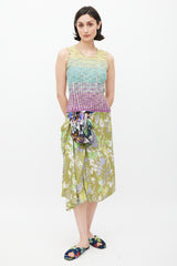 Missoni M Yellow & Multicolour Ribbed Tank Top