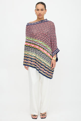 Missoni M Striped One Sleeve Top