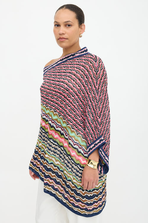 Missoni M Striped One Sleeve Top