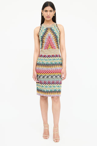 Missoni Metallic Knit Sleeveless Dress