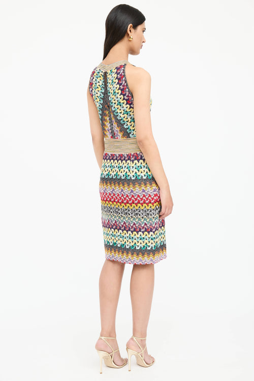 Missoni Metallic Knit Sleeveless Dress