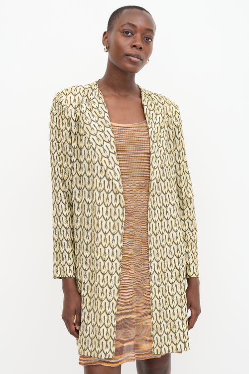 Missoni Metallic Patterned Coat