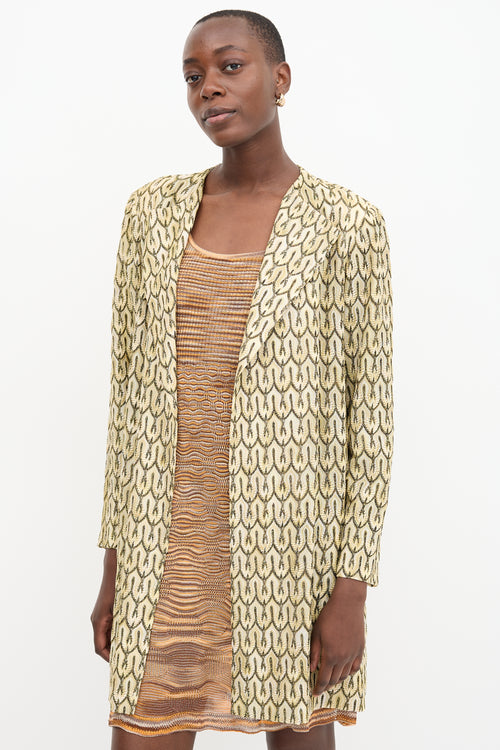 Missoni Metallic Patterned Coat