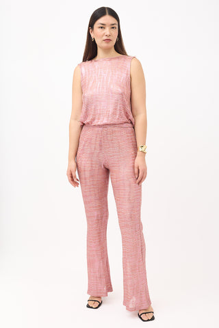 Missoni Metallic Striped Jumpsuit