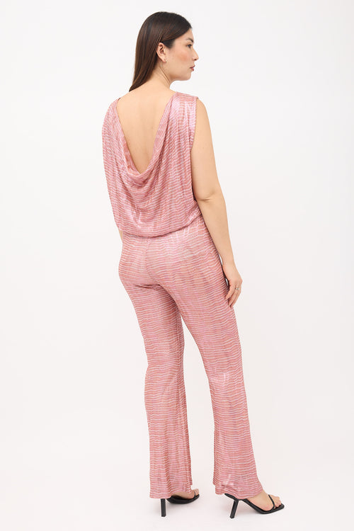 Missoni Metallic Striped Jumpsuit