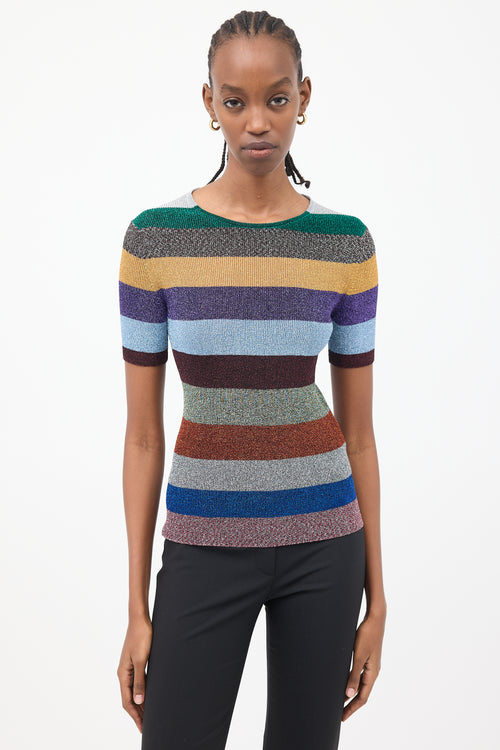 Missoni Multicolour Metallic Stripes Top