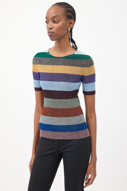 Missoni Multicolour Metallic Stripes Top