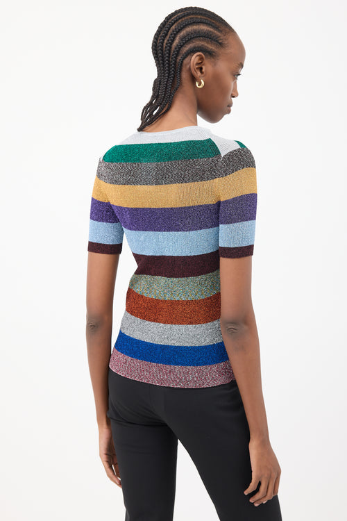 Missoni Multicolour Metallic Stripes Top