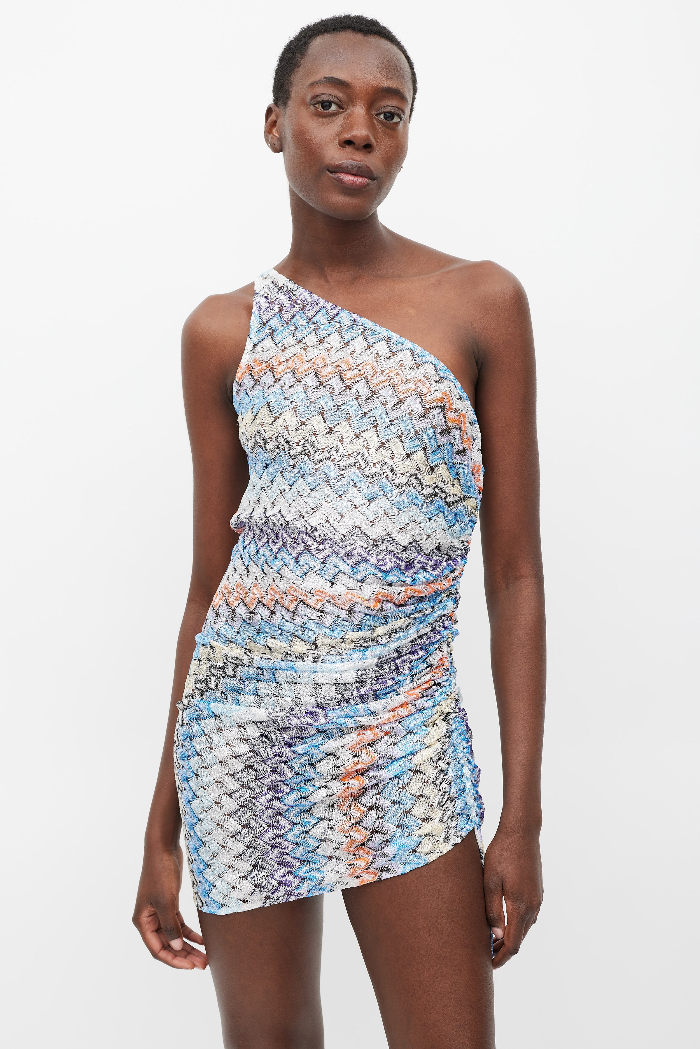 Missoni // Multicolour Sparkly Woven One Shoulder Dress – VSP Consignment Missoni // Multicolour Sparkly Woven One Shoulder Dress – VSP Consignment