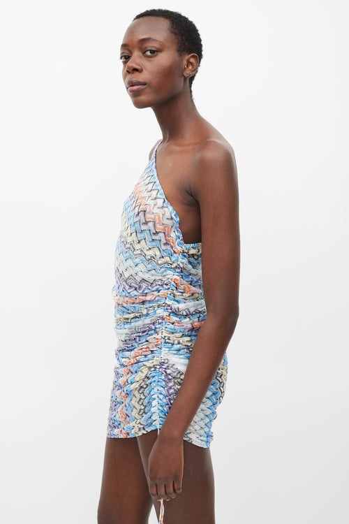 Missoni Multicolour Sparkly Woven One Shoulder Dress