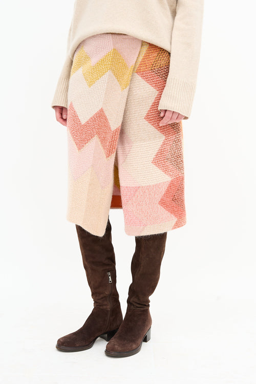 Missoni Knit Wrap Skirt