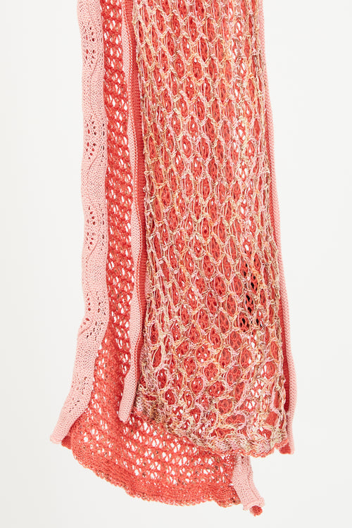 Missoni Crochet Mesh Scarf
