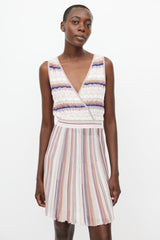 Missoni Pink & Multicolour Knit Midi Dress