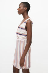 Missoni Pink & Multicolour Knit Midi Dress