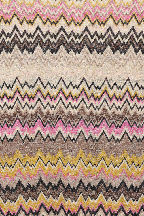 Missoni Cream & Multicolour Wool Striped Scarf