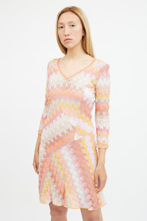 Missoni Multicolour Wave Knit Dress