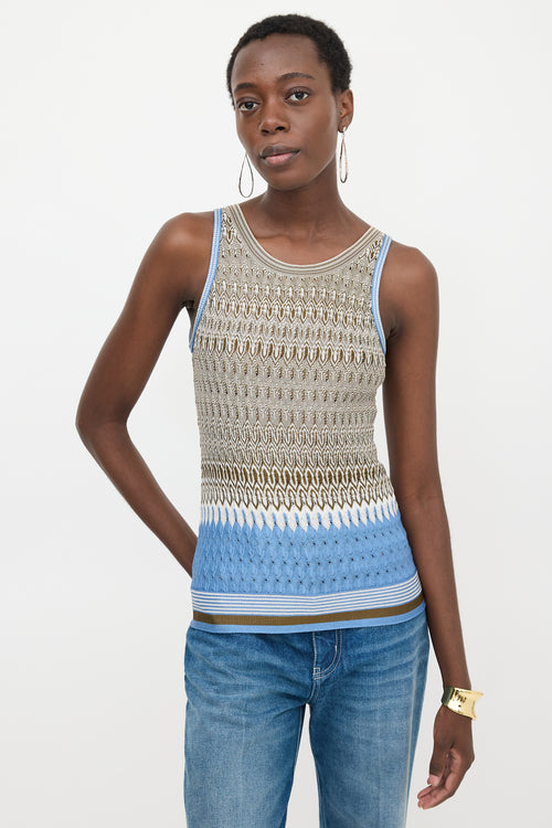 Missoni Pointelle Jacquard Knit Top