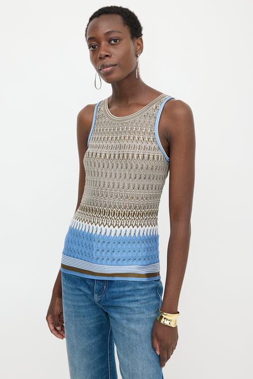 Missoni Pointelle Jacquard Knit Top