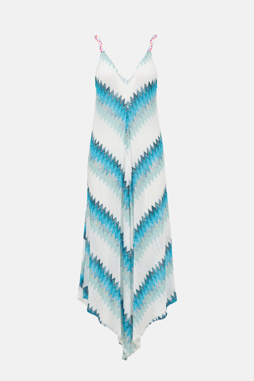 Missoni Pointelle Knit Chevron Dress