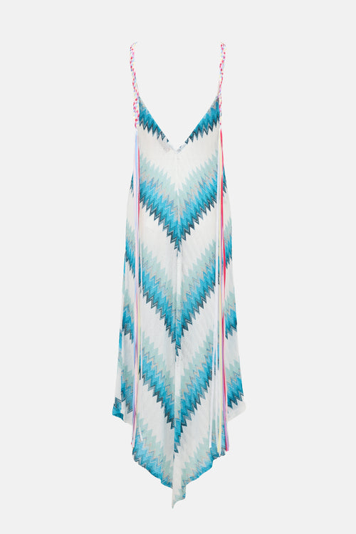 Missoni Pointelle Knit Chevron Dress