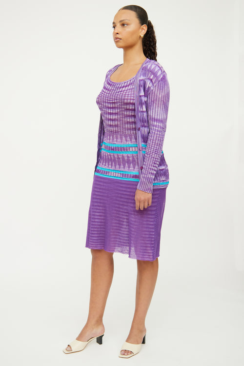 Missoni Purple Cardigan & Dress Set