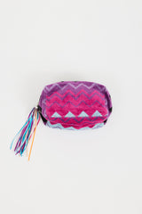 Missoni Purple & Multi Terry Chevron Mare Pouch