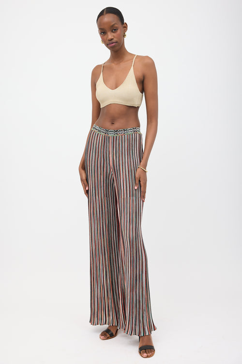 Missoni Rib Knit Striped Pant