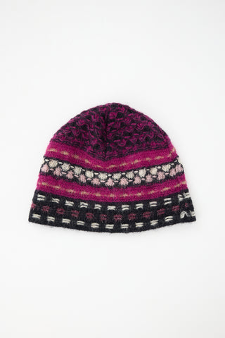 Missoni Sparkly Knit Pattern Beanie
