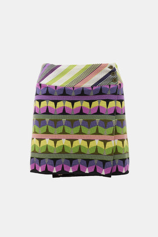 Missoni Sport Wool Patterned Wrap Skirt