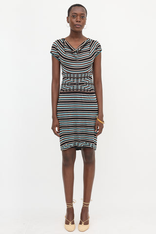 Missoni Silk Knit Striped Dress