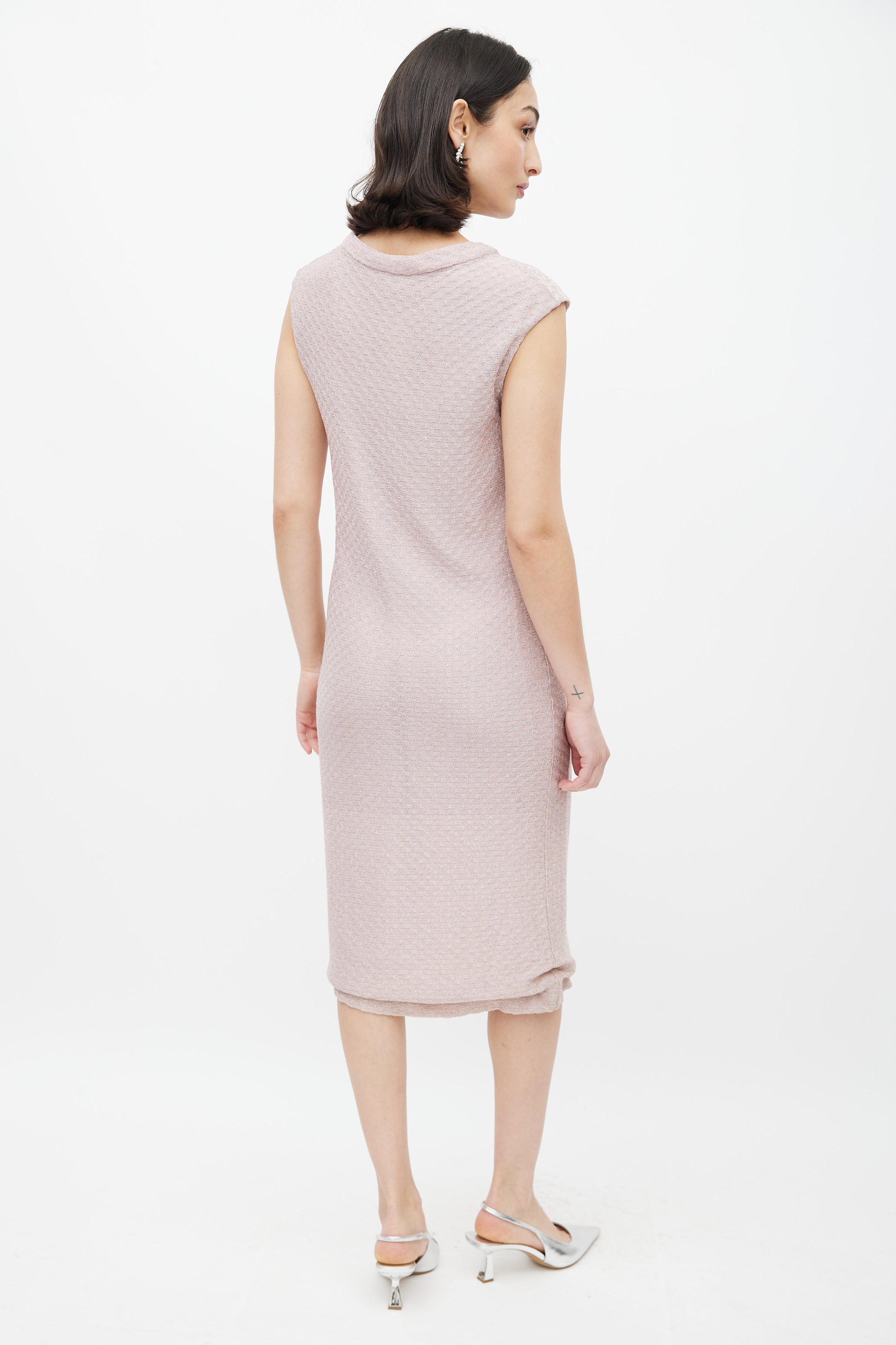 missoni dress vintage Missoni // Vintage Sparkly Midi Dress – VSP Consignment