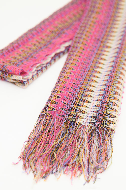 Missoni Wave Knit Fringe Scarf