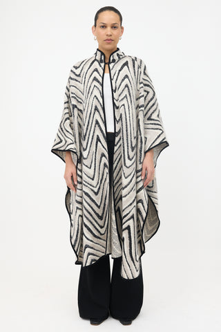 Missoni Wool Patterned Hooded Cape