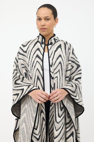 Missoni Wool Patterned Hooded Cape