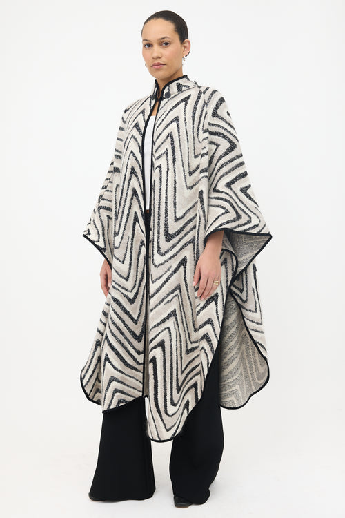 Missoni Wool Patterned Hooded Cape