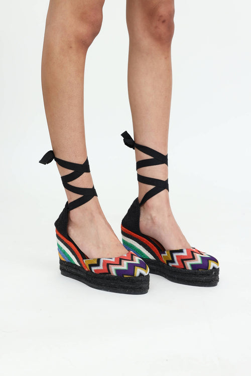 Missoni Woven Tie Espradrille Wedge