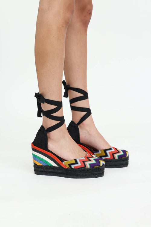 Missoni Woven Tie Espradrille Wedge