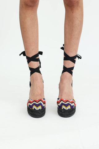 Missoni Woven Tie Espradrille Wedge