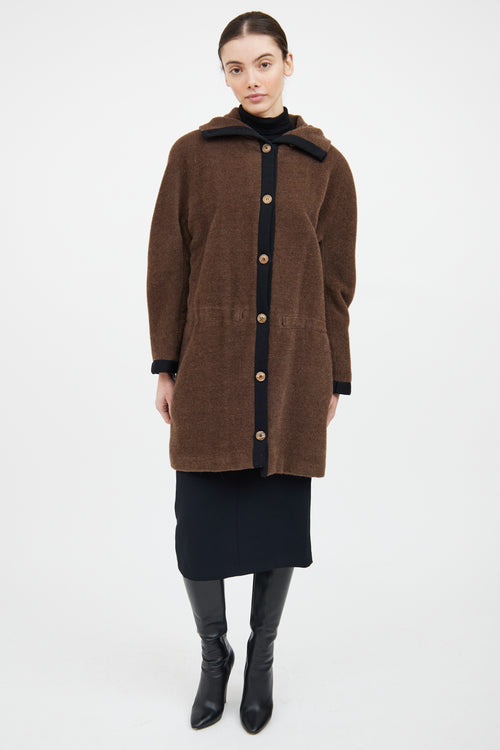 Missoni Brown & Black Mohair Coat