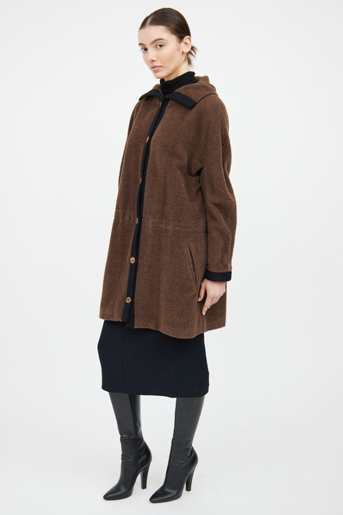 Missoni Brown & Black Mohair Coat