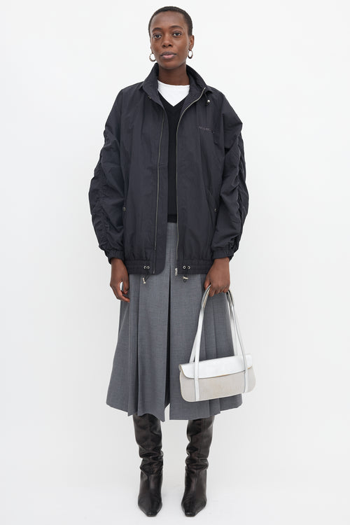 Miu Miu 2000s Mesh & Metallic Leather Bag