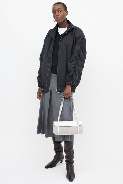 Miu Miu 2000s Mesh & Metallic Leather Bag