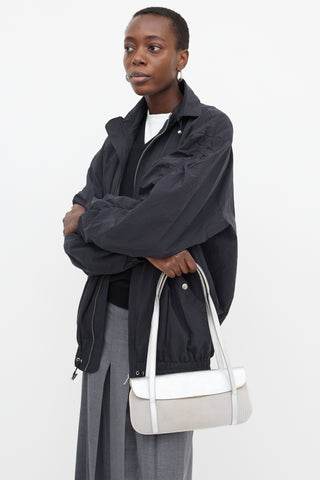 Miu Miu 2000s Mesh & Metallic Leather Bag