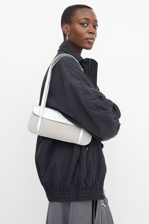 Miu Miu 2000s Mesh & Metallic Leather Bag