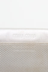 Miu Miu 2000s Mesh & Metallic Leather Bag