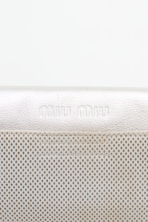 Miu Miu 2000s Mesh & Metallic Leather Bag